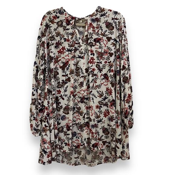 Umgee Tops - Umgee boho floral long sleeve tunic dress
